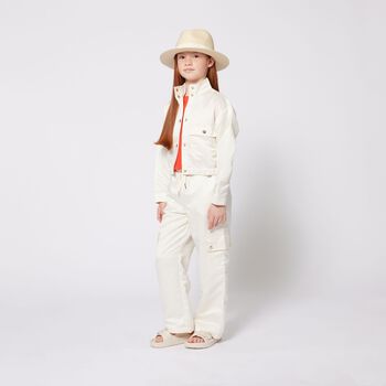 Girls Ivory Trousers