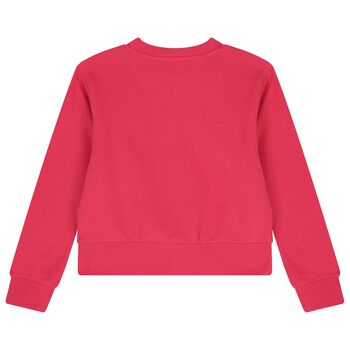 Girls Pink Logo Sweatshirt