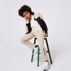 Boys Beige Logo Trousers, 1, hi-res