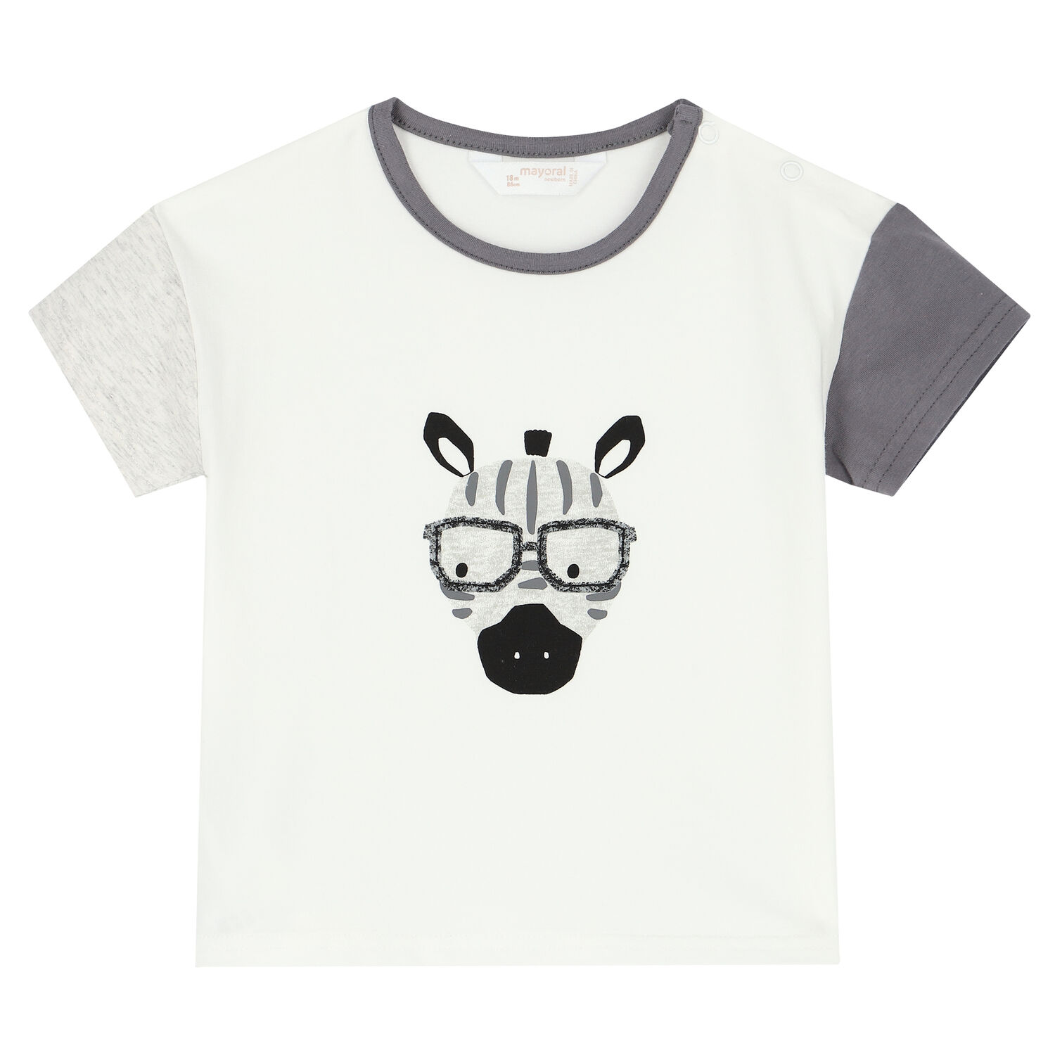 Baby Boys Grey & White Tracksuit (3 Piece), 1, hi-res image number null