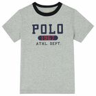 Boys Grey Logo T-Shirt, 1, hi-res