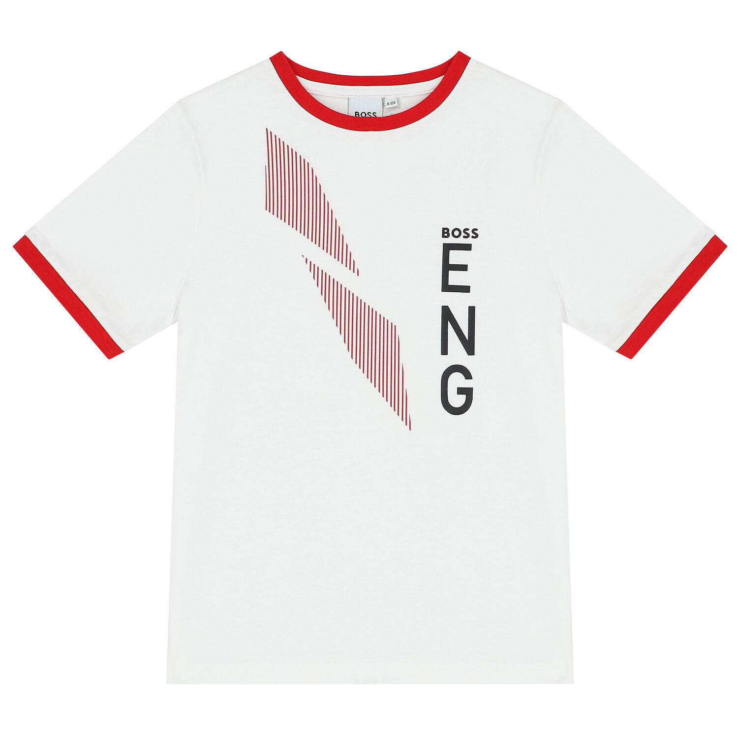 Boys White Logo T-Shirt, 1, hi-res image number null