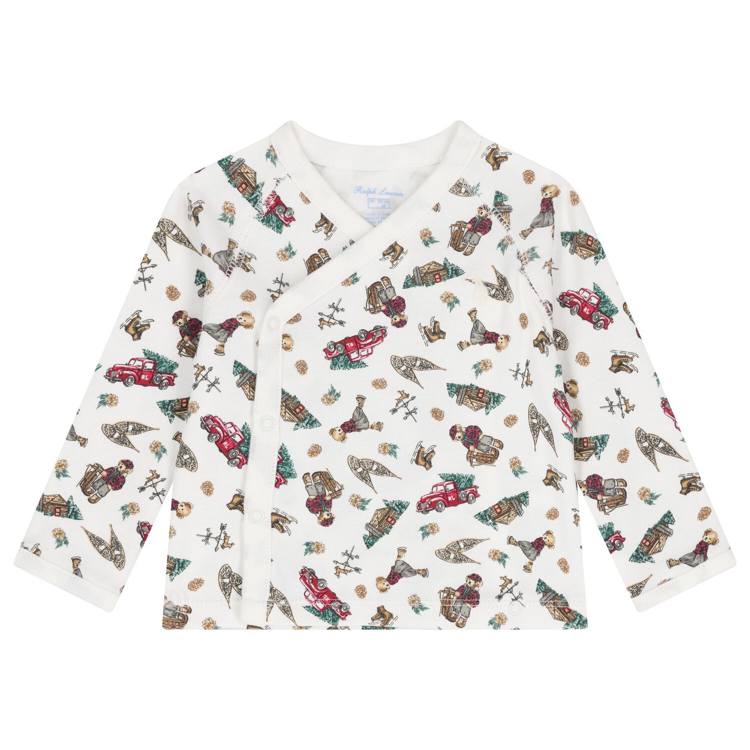 Ivory Polo Bear Babygrow Gift Set, 1, hi-res