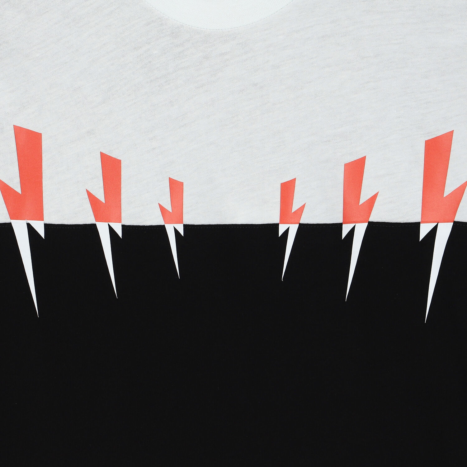 Boys White, Black & Red Thunderbolt T-Shirt, 1, hi-res image number null