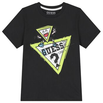 Boys Black Logo T-Shirt