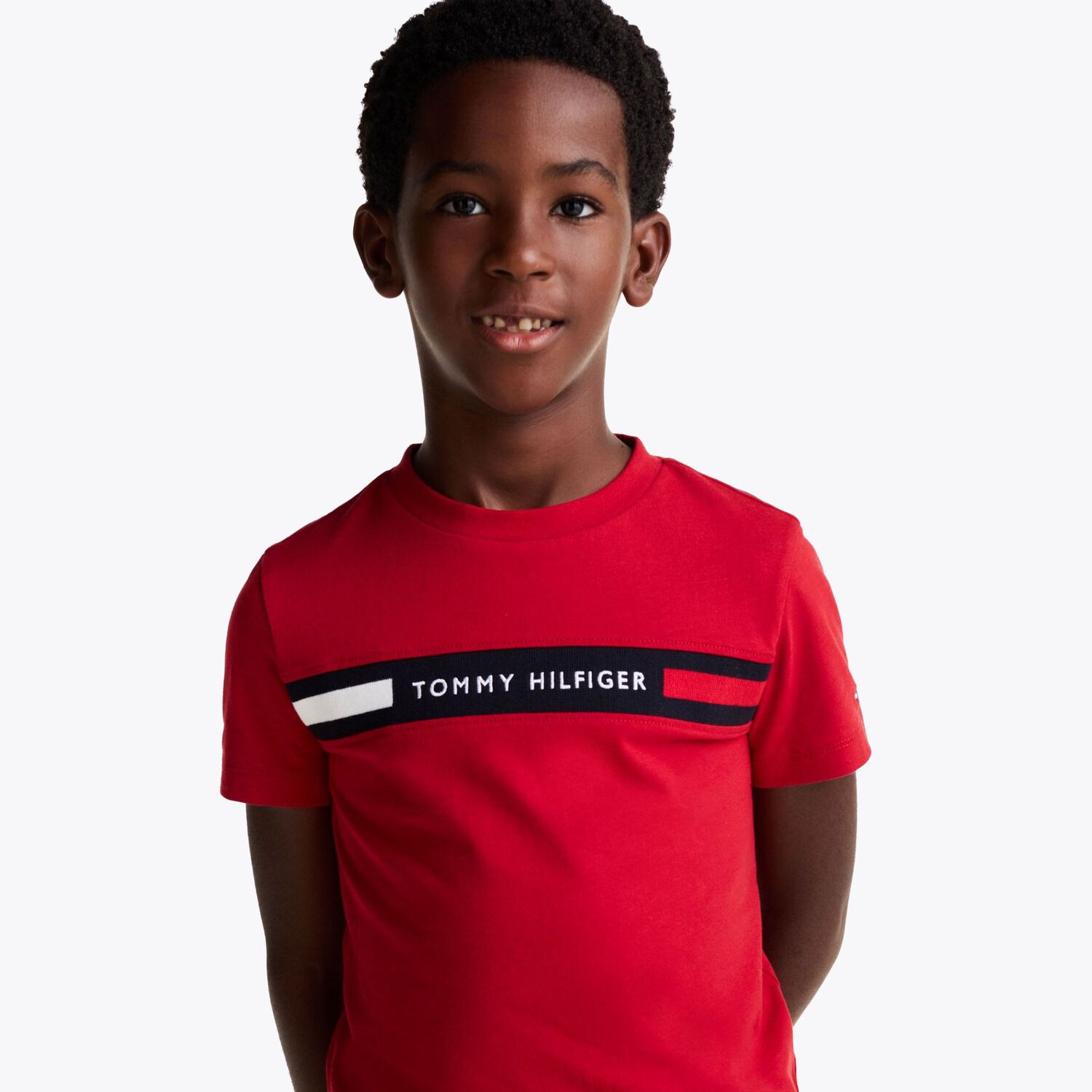 Boys Red Logo T-Shirt, 1, hi-res