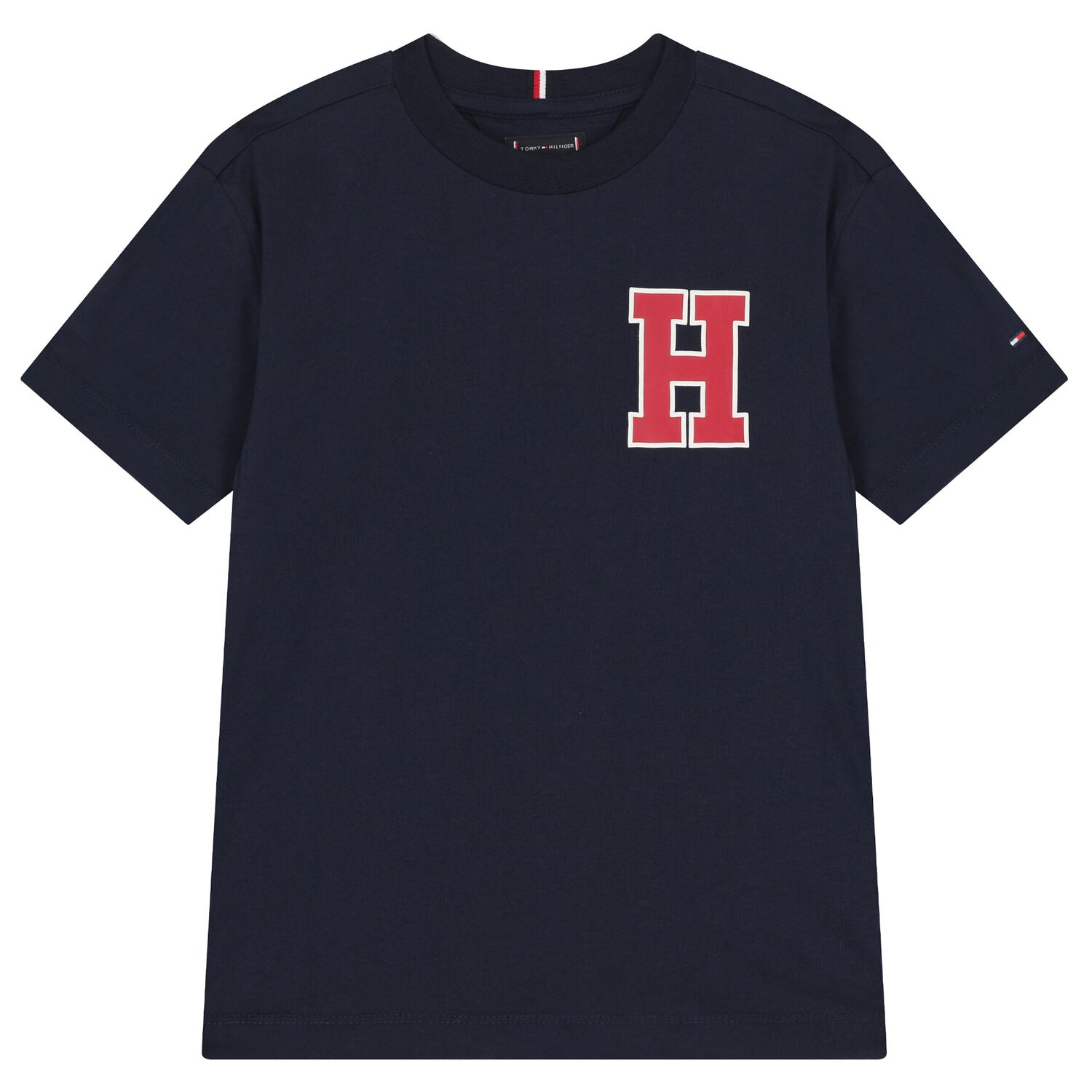 Boys Navy Blue Logo T-Shirt, 1, hi-res