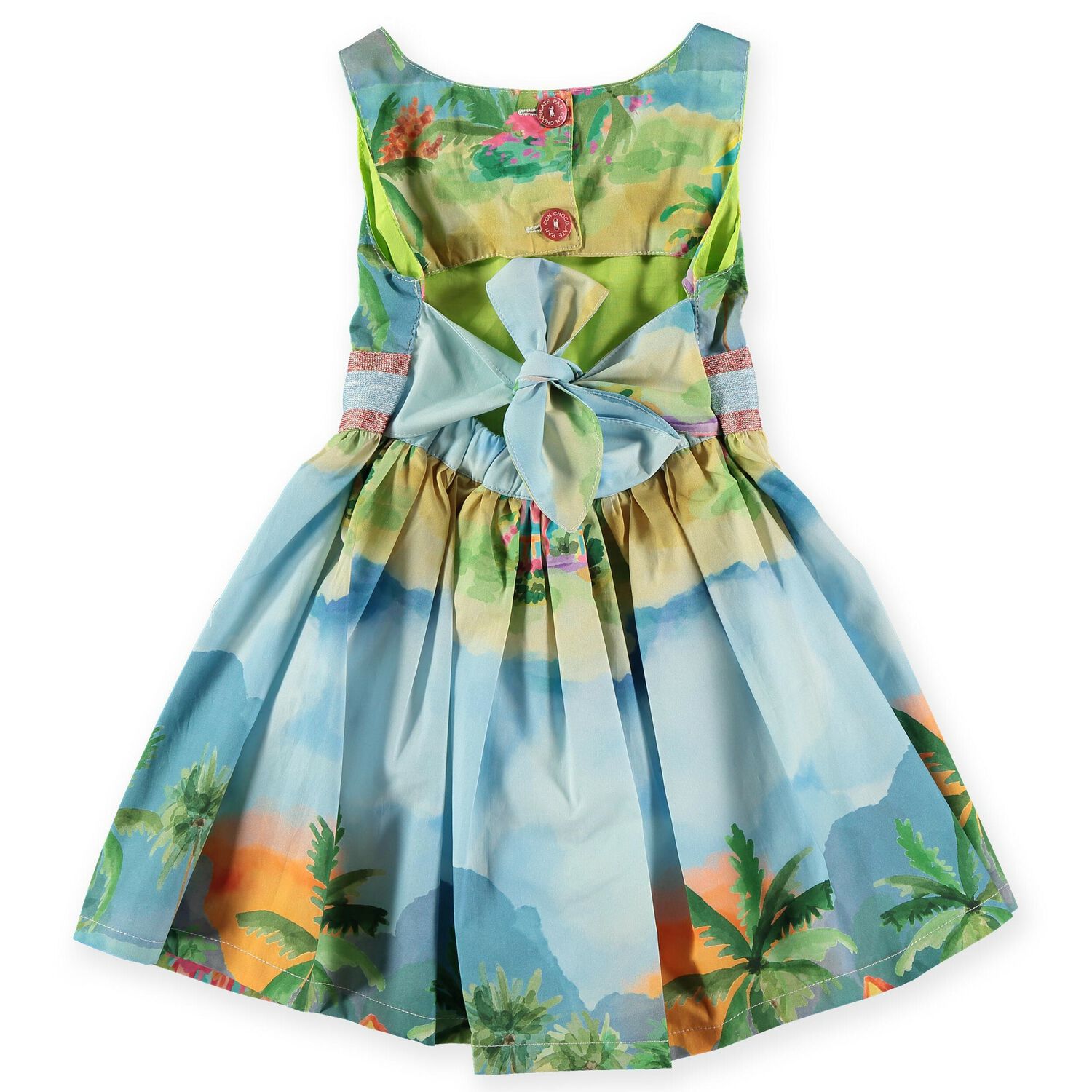 Girls Blue Island Dress, 1, hi-res image number null