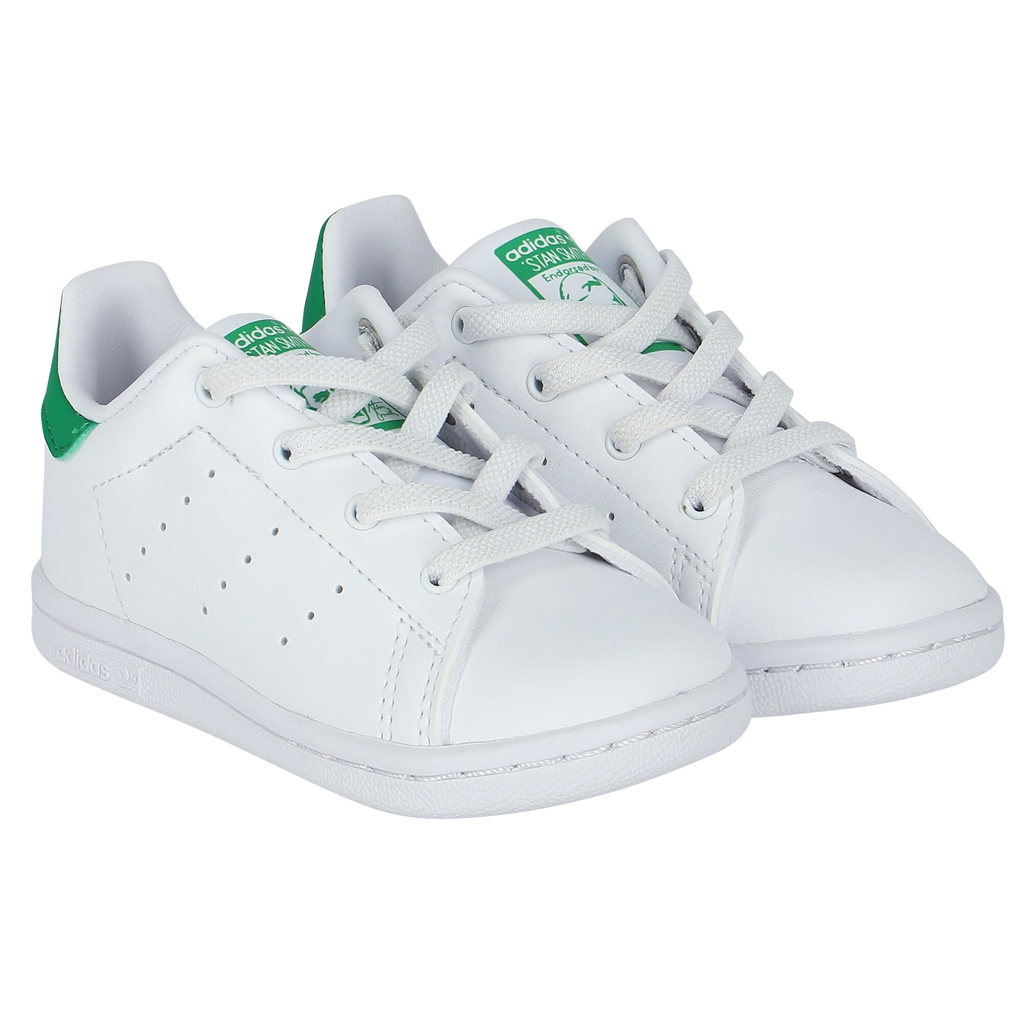 Adidas Kids White Stan Smith Trainers Junior Couture UK