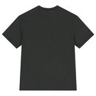 Boys Black Logo T-Shirt, 2, hi-res