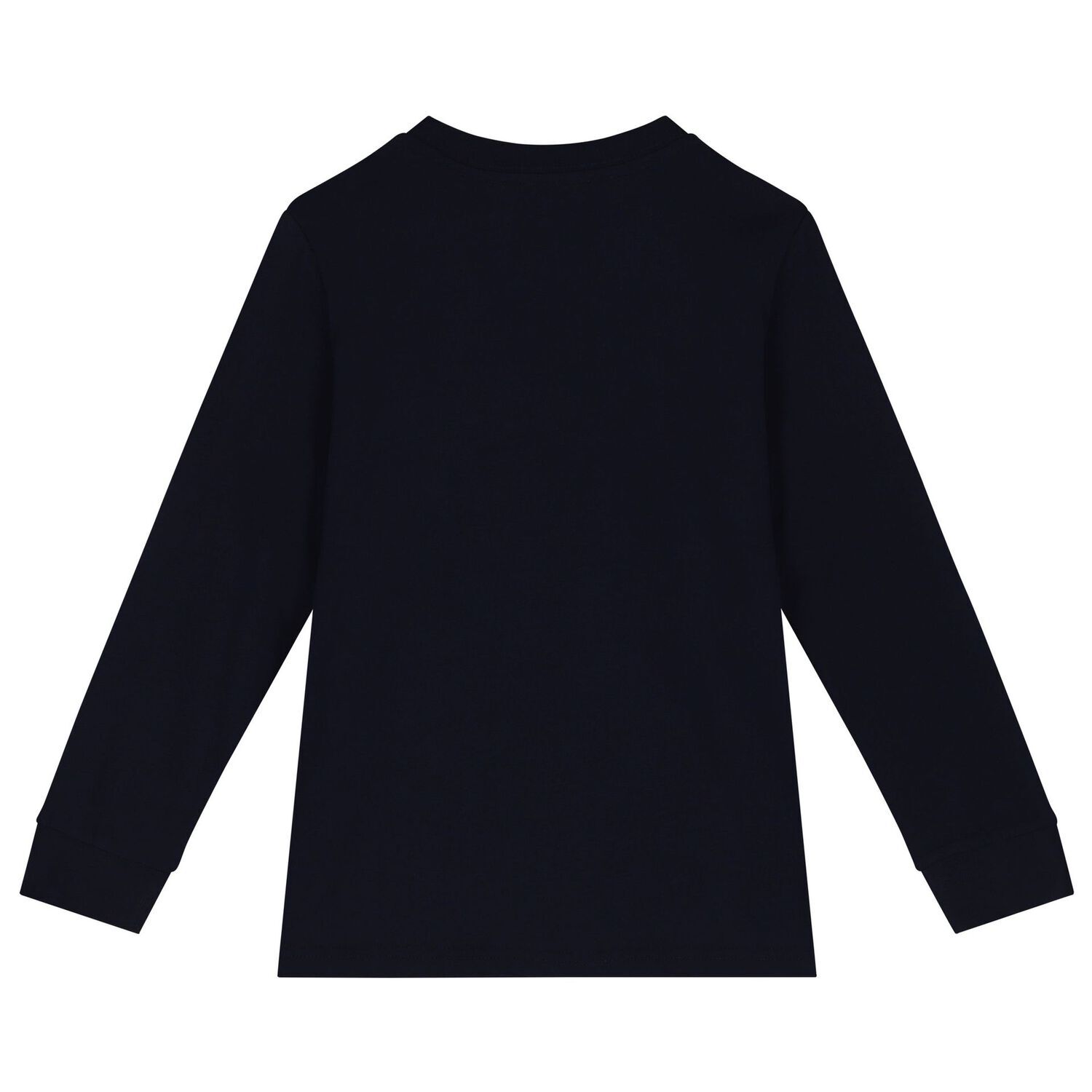 Boys Navy Blue Logo Long Sleeve Top, 1, hi-res image number null