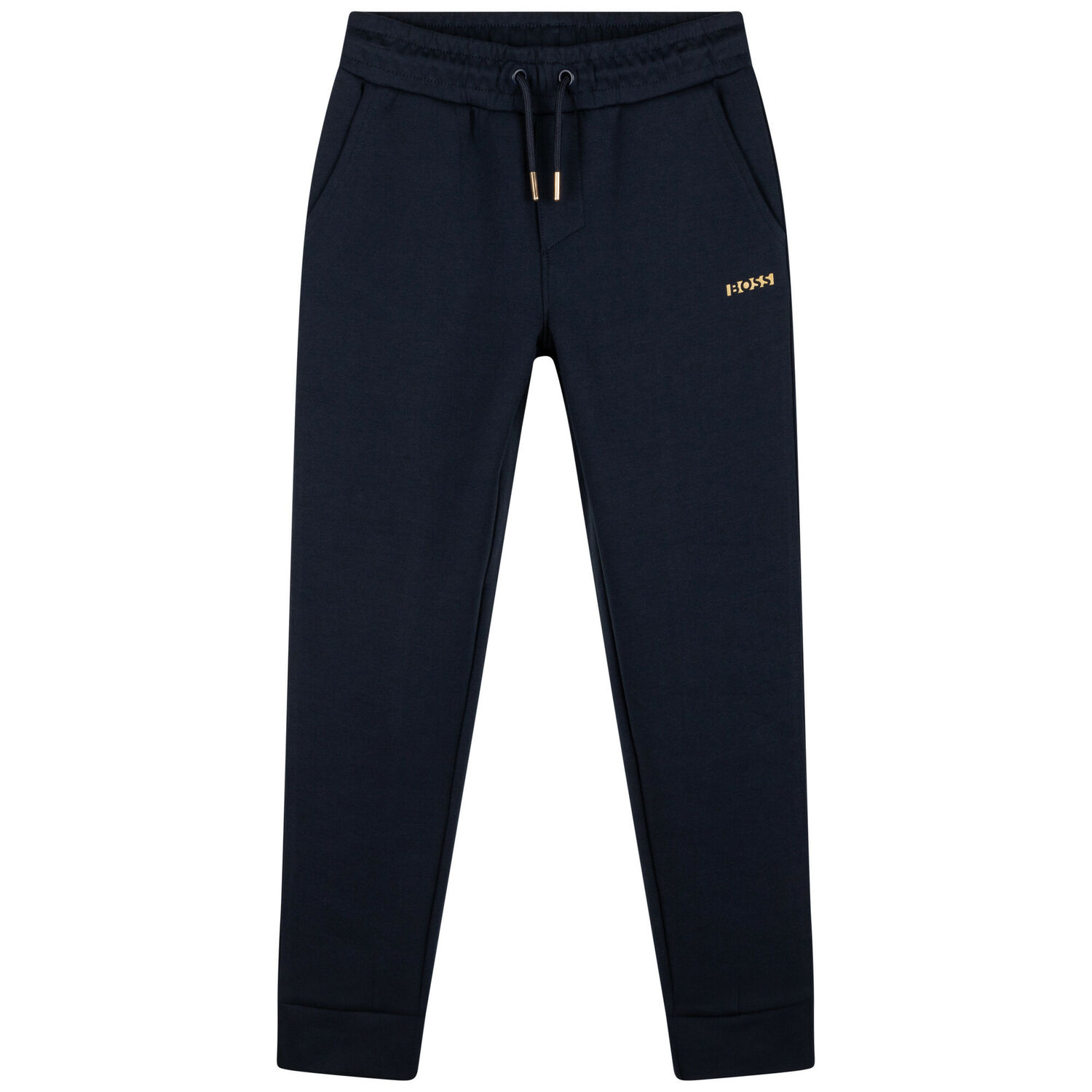 Boys Navy Blue Logo Joggers, 1, hi-res