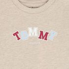 Baby Boys Beige Logo Long Sleeve Top, 1, hi-res