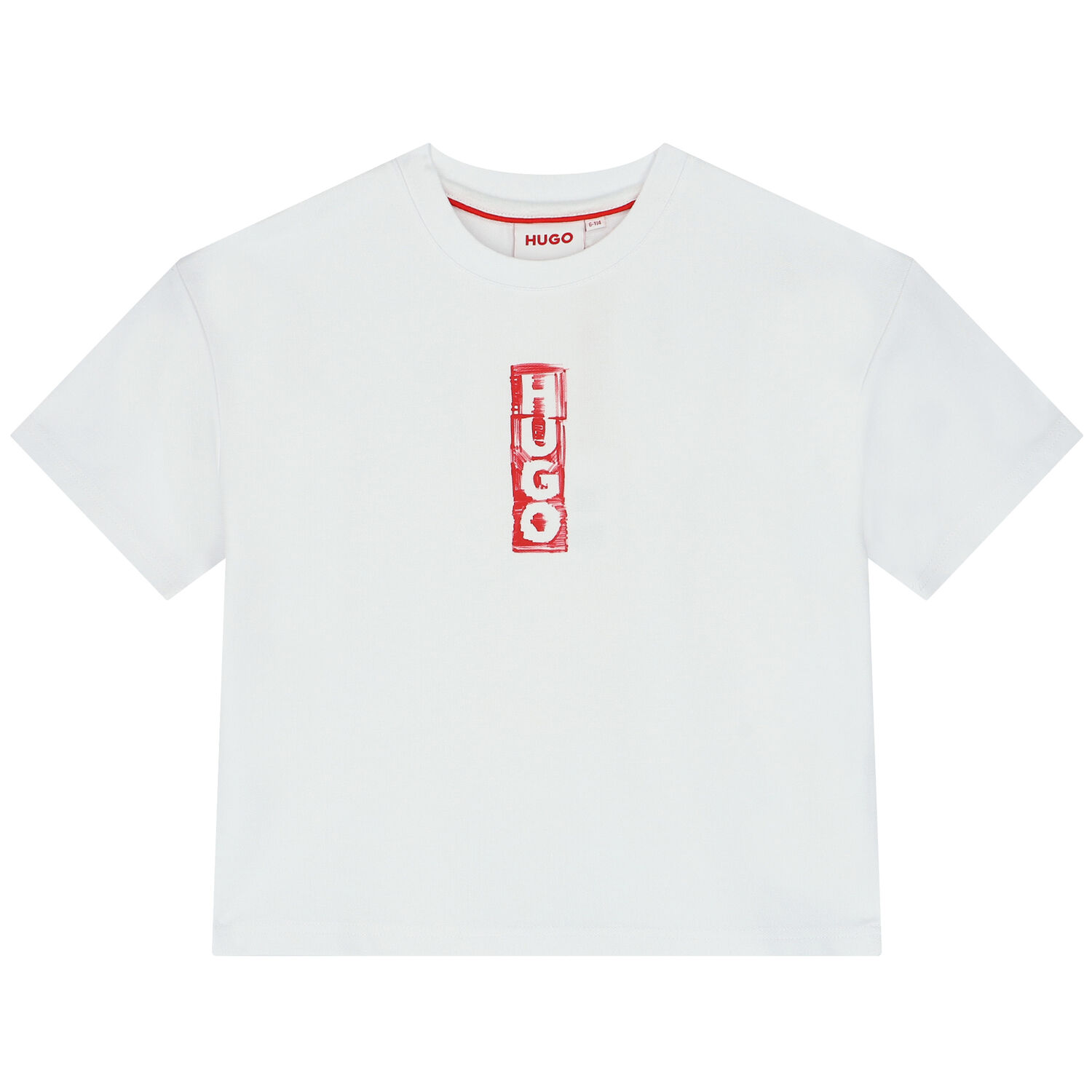 Boys White Logo Oversized T-Shirt, 2, hi-res