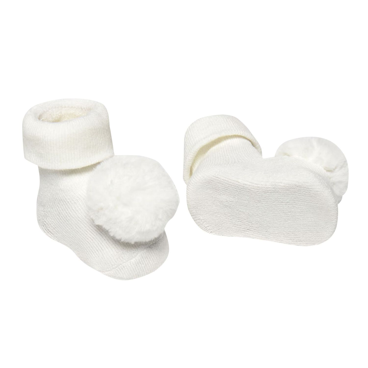 Baby Girls White Headband & Booties Gift Set, 1, hi-res