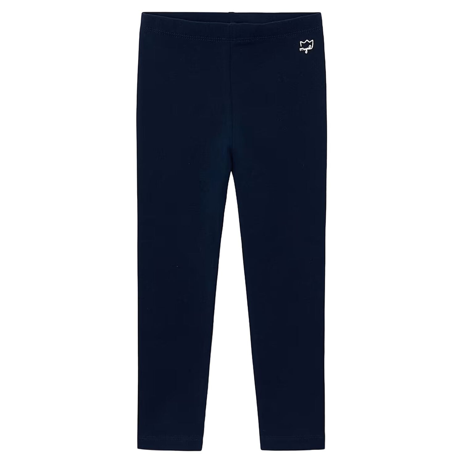 Girls Navy Blue Logo Leggings, 3, hi-res