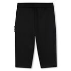 Younger Boys Black, Beige & White Logo Tracksuit Set, 1, hi-res