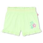Girls Green Floral Shorts, 1, hi-res