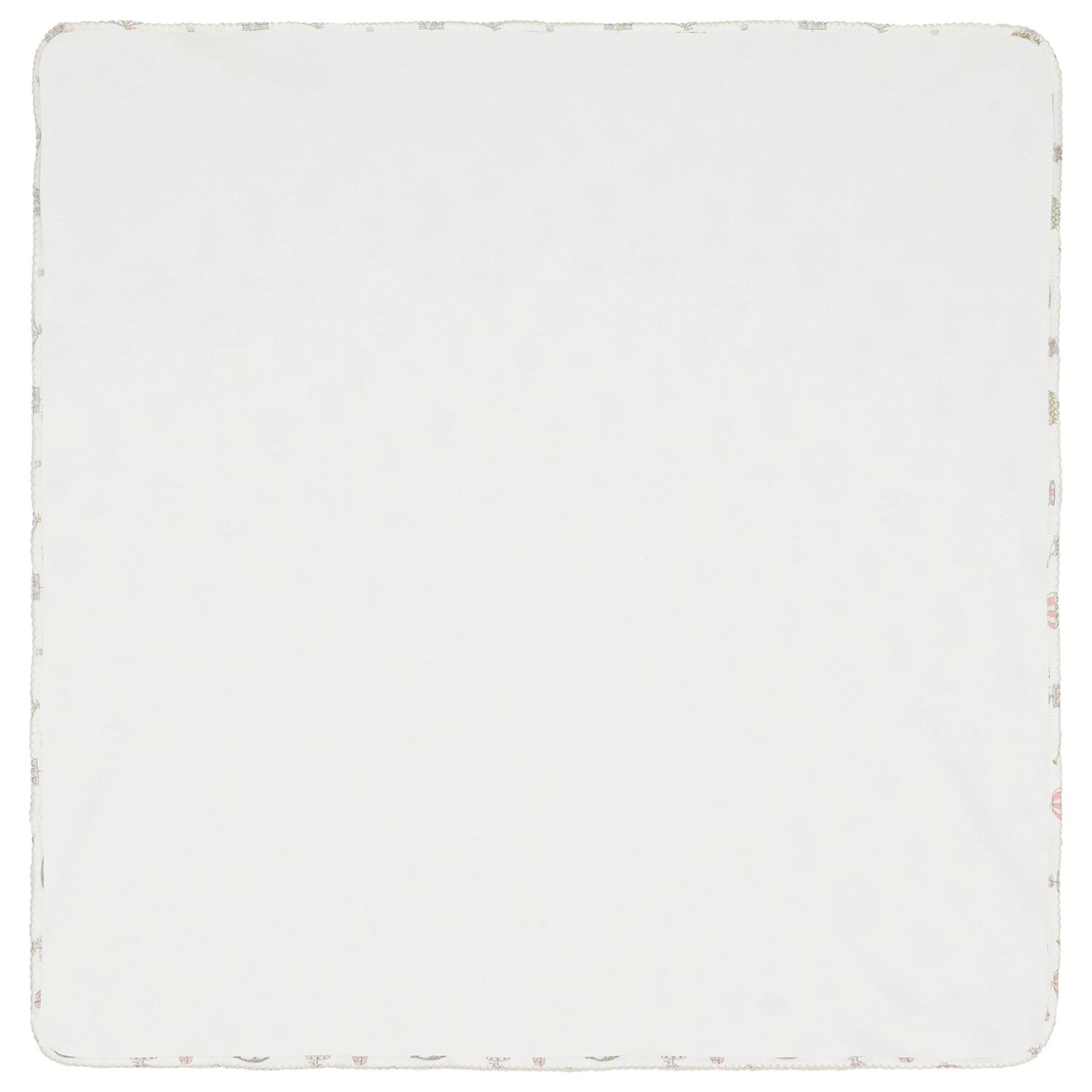 White Carousel & Hot Air Balloon Baby Blanket, 1, hi-res