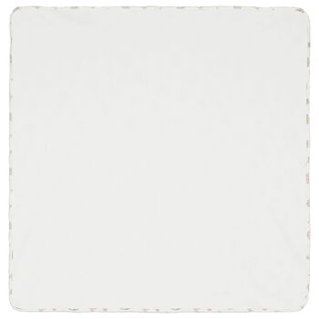 White Carousel & Hot Air Balloon Baby Blanket