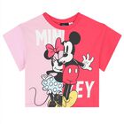Girls Pink Minnie Mouse Shorts Set, 1, hi-res