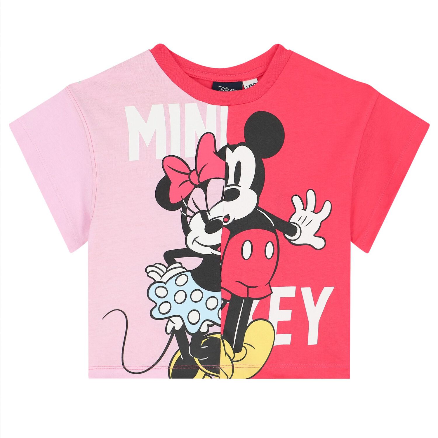 Girls Pink Minnie Mouse Shorts Set, 1, hi-res