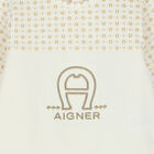 Pink & Gold Pima Cotton Logo Babygrow, 3, hi-res