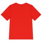 Boys Red Logo T-Shirt, 7, hi-res