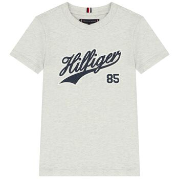 Boys Grey Logo T-Shirt