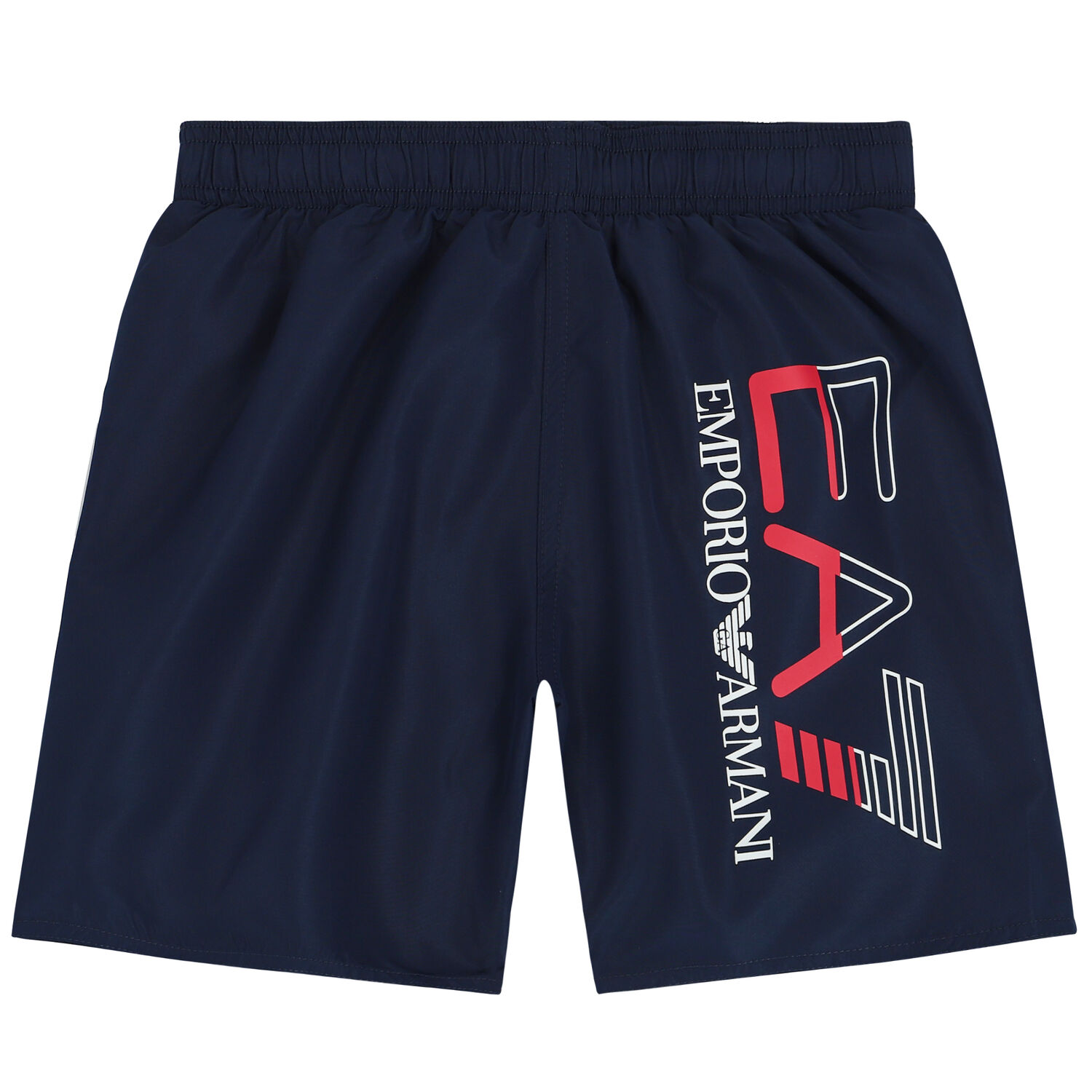 Boys Navy Blue Logo Swim Shorts, 1, hi-res image number null