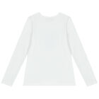 Girls White & Red Teddy Bear Skirt Set, 1, hi-res