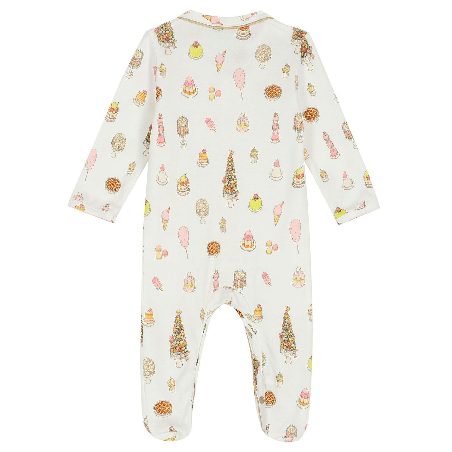 Baby Girls Ivory & Pink Carousel Babygrow Gift Set, 1, hi-res