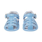 Baby Boys Blue Sandals, 4, hi-res