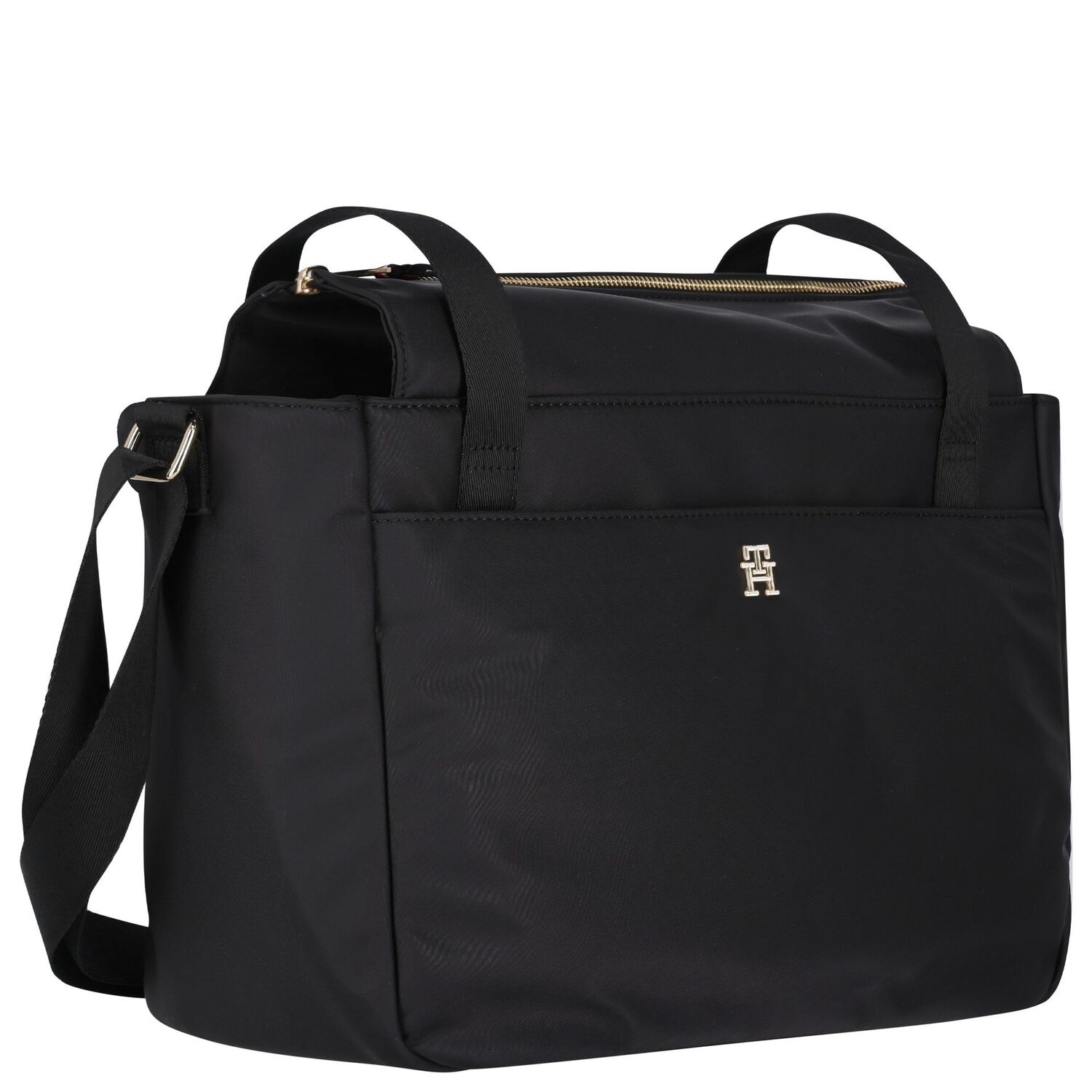 Black Logo Baby Changing Bag, 1, hi-res