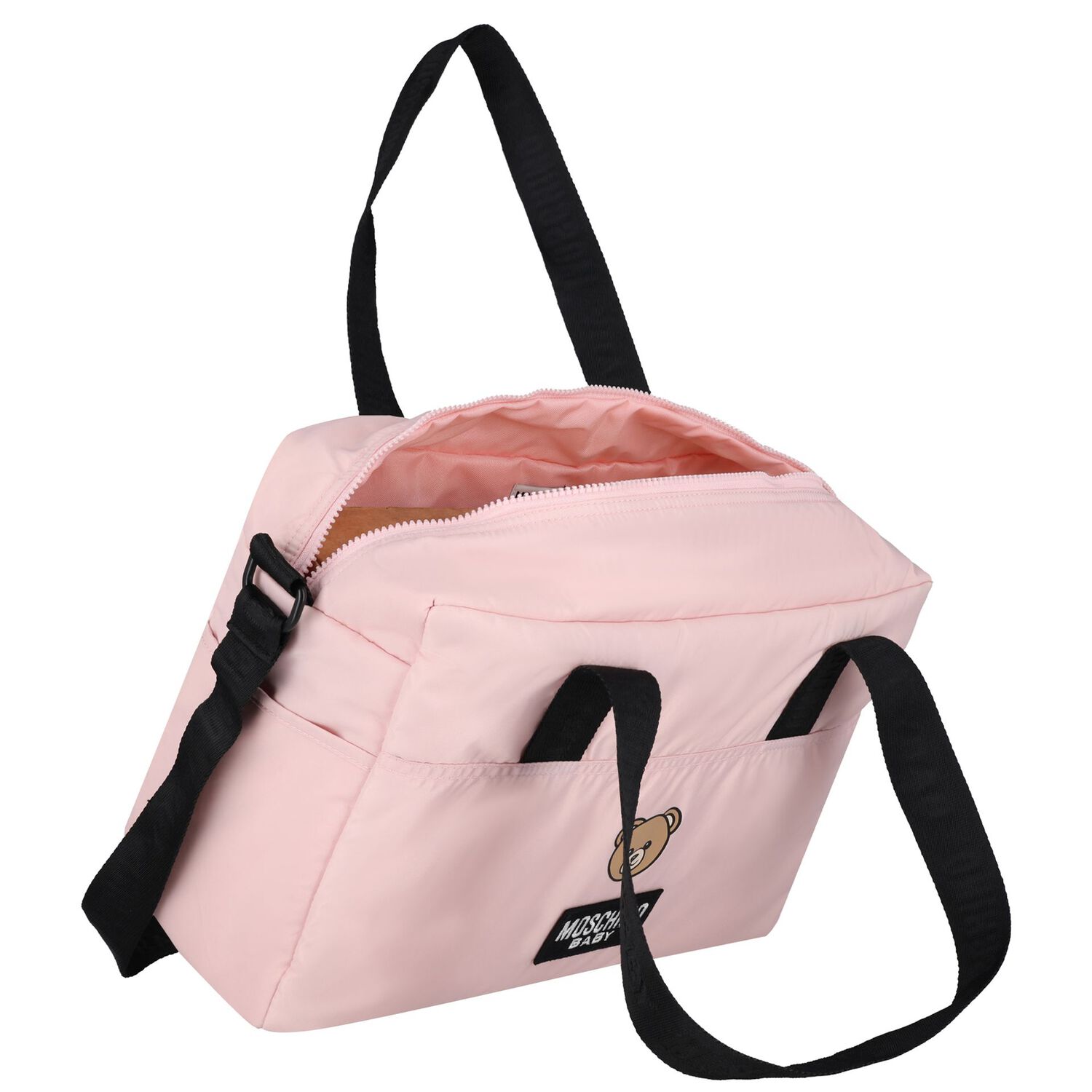 Pink Teddy Bear Baby Changing Bag, 2, hi-res