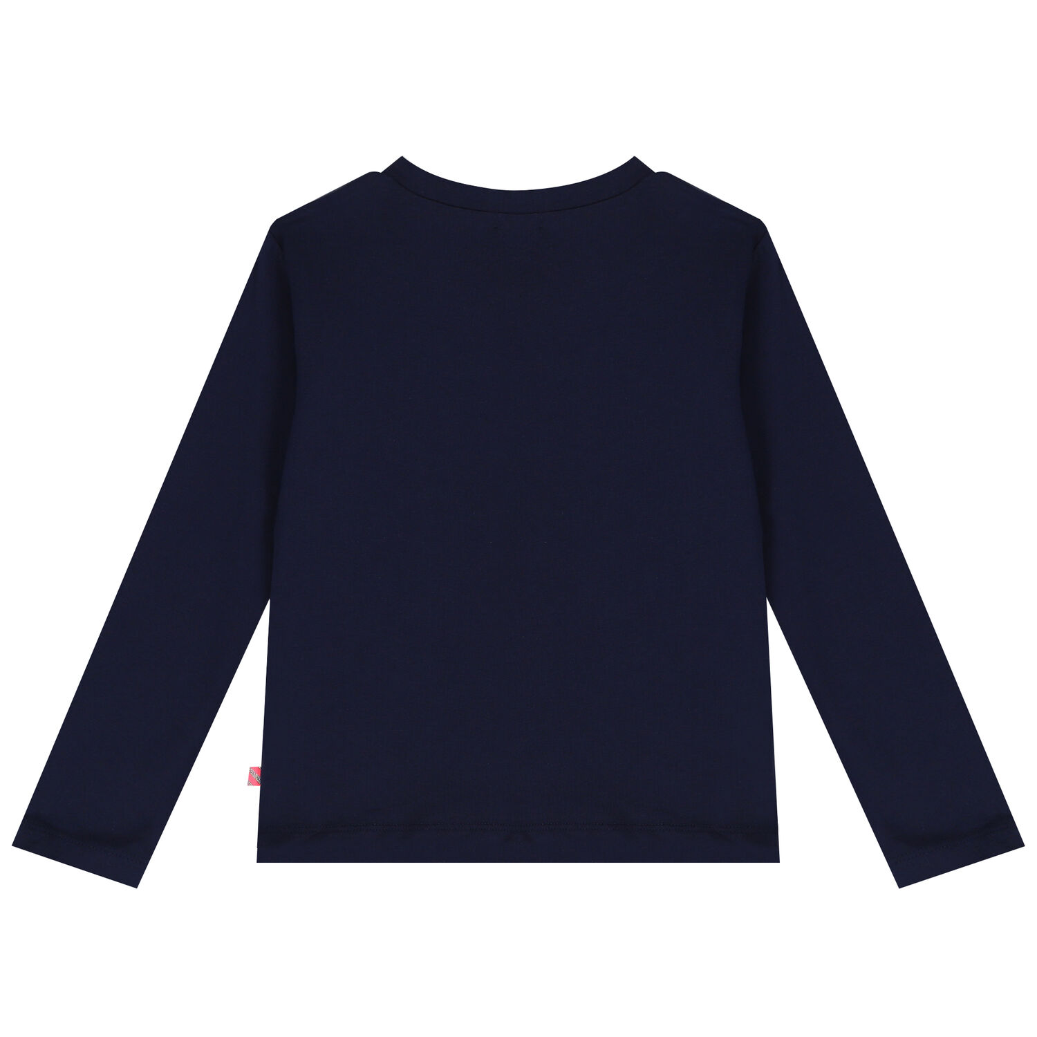 Girls Navy Blue Embellished Sequin Long Sleeve Top, 1, hi-res