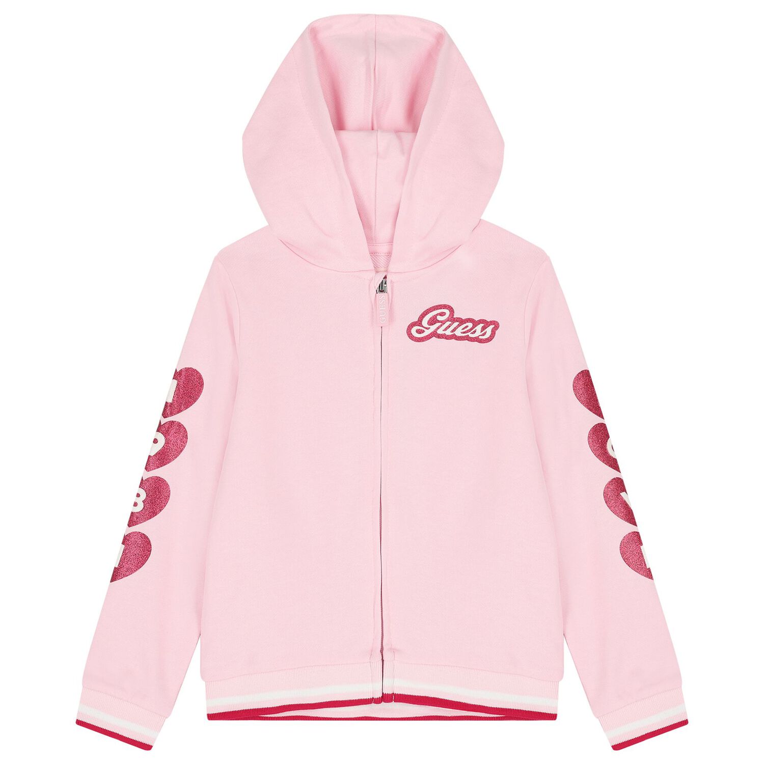 Girls Pink Logo Tracksuit, 1, hi-res