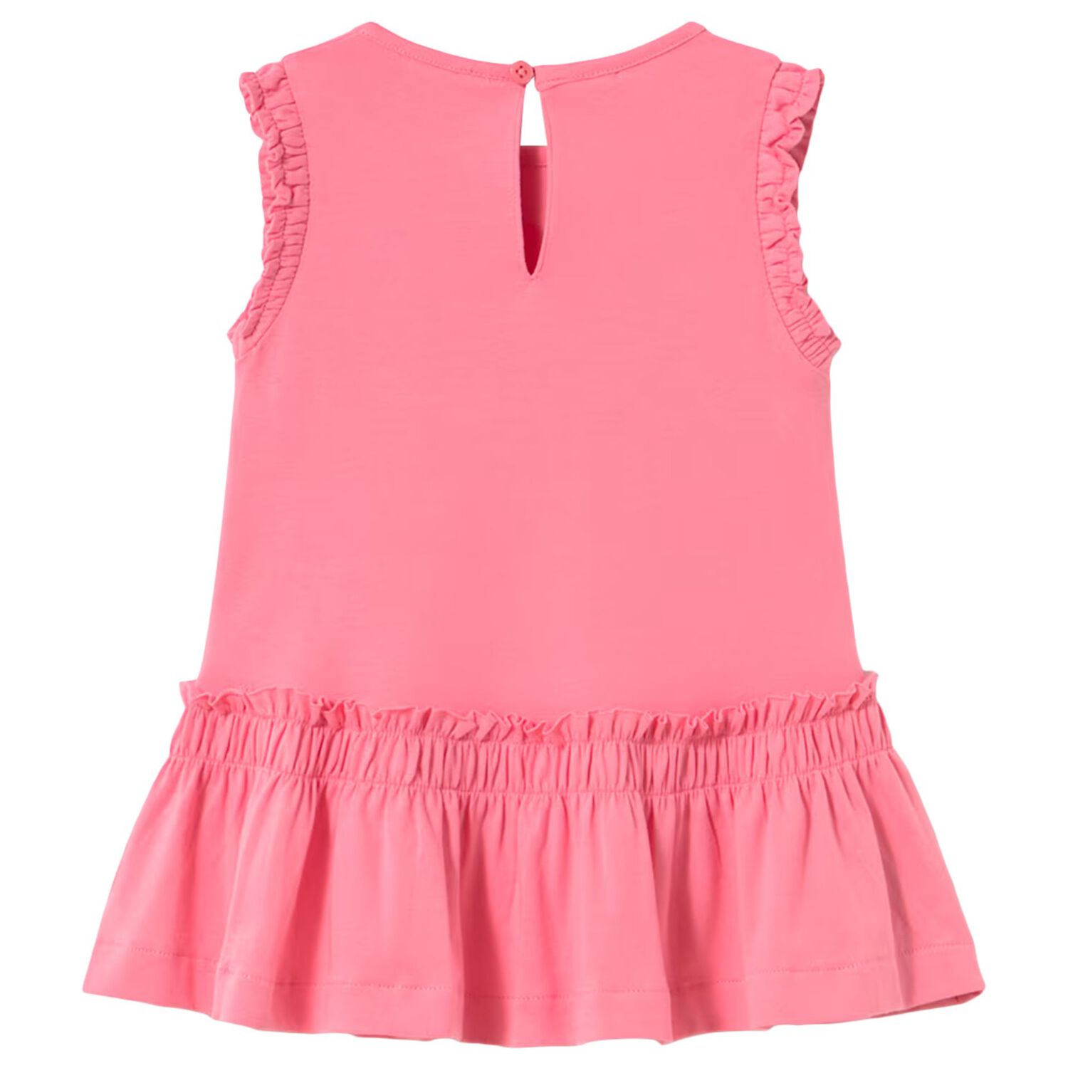 Younger Girls Pink Butterfly Dress, 3, hi-res