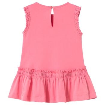 Younger Girls Pink Butterfly Dress