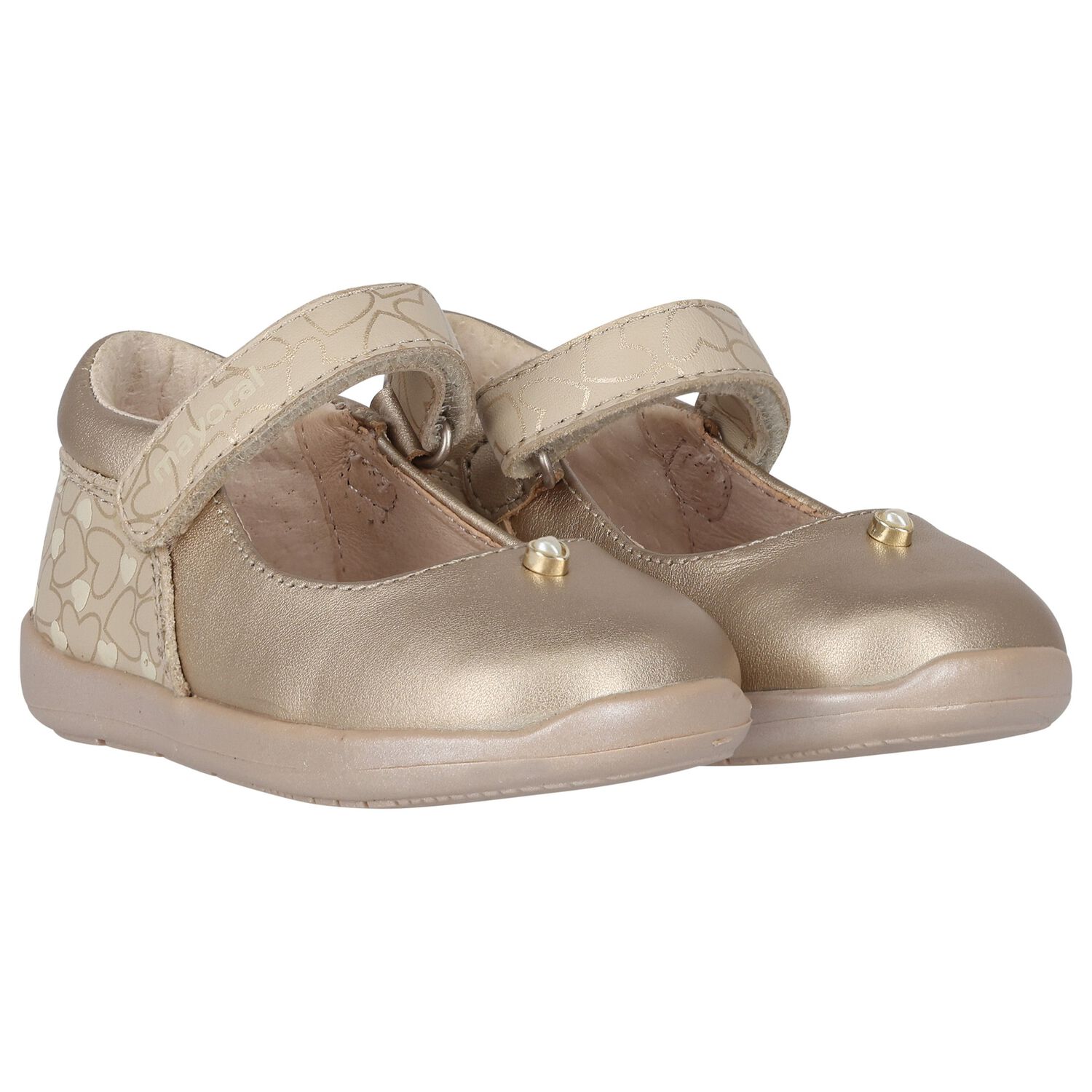Younger Girls Gold Shoes, 2, hi-res image number null