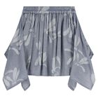 Girls Blue Dragonflies Skirt, 1, hi-res
