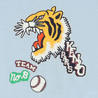 Younger Boys Blue Varsity Tiger T-Shirt, 1, hi-res