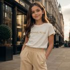 Girls White Logo T-Shirt, 2, hi-res