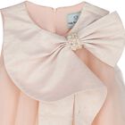 Girls Pink Glittery Bow Tulle Dress, 1, hi-res