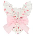 Baby Girls White & Roses Swimsuit, 1, hi-res