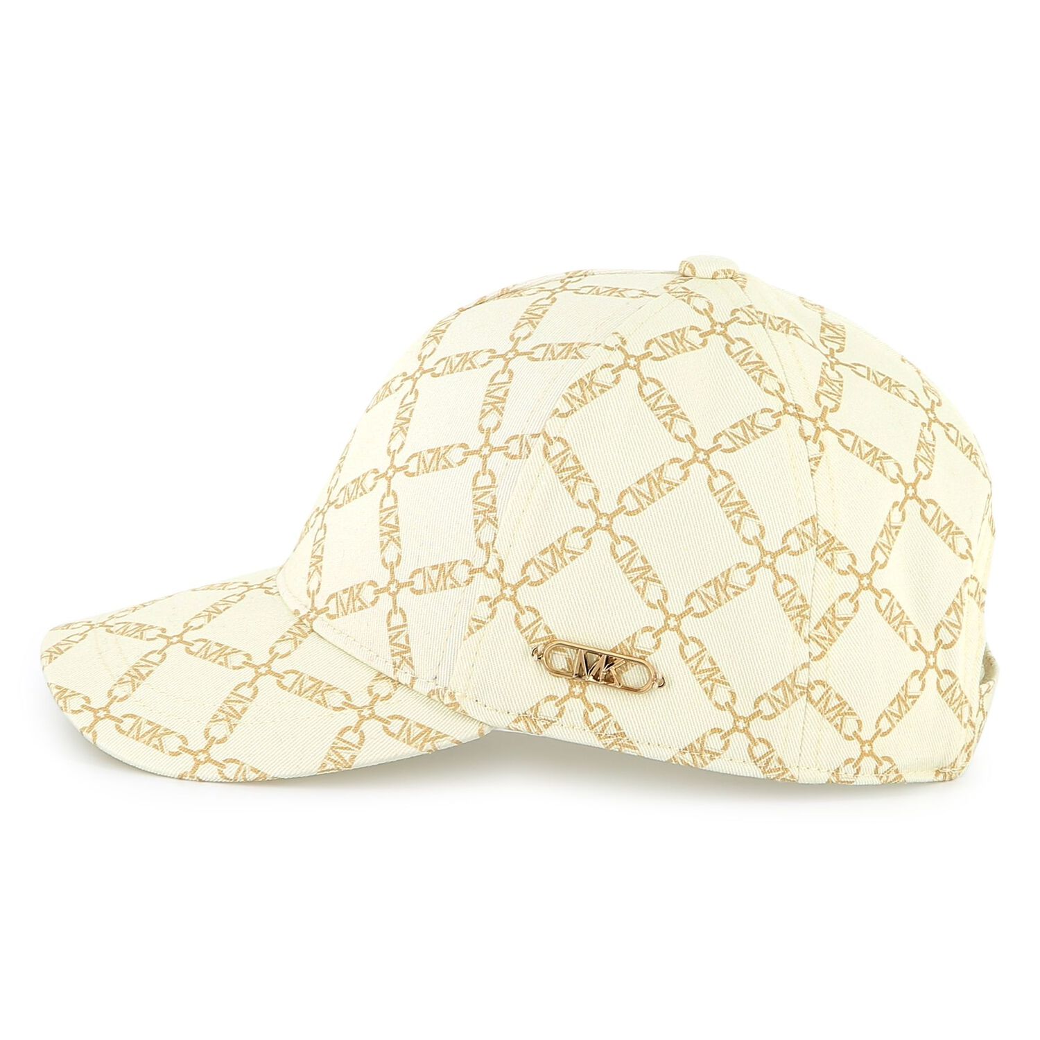 Girls Ivory & Gold Logo Cap, 1, hi-res image number null