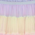 Girls Multi-Coloured Tiered Tulle Skirt, 1, hi-res