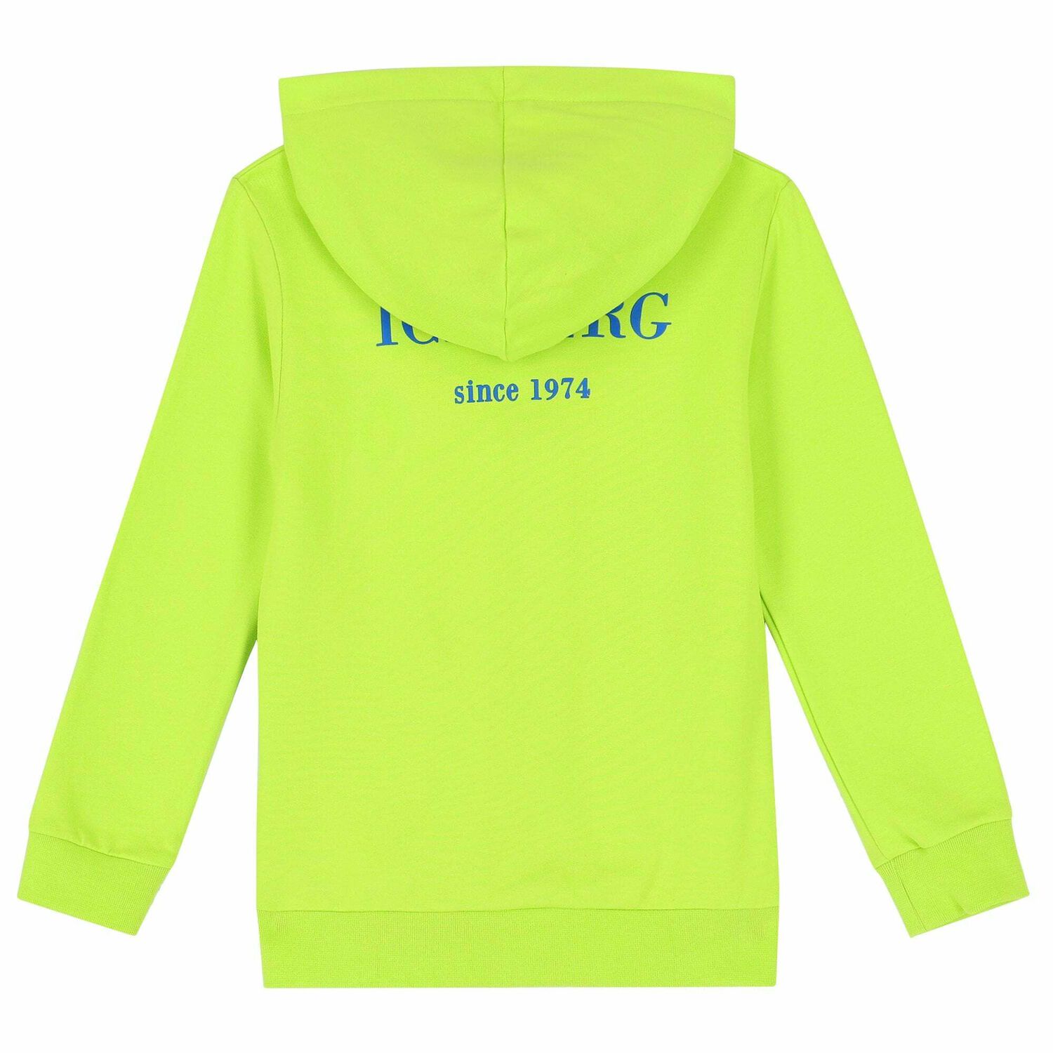 Boys Neon Green Logo Zip Up Top , 1, hi-res image number null