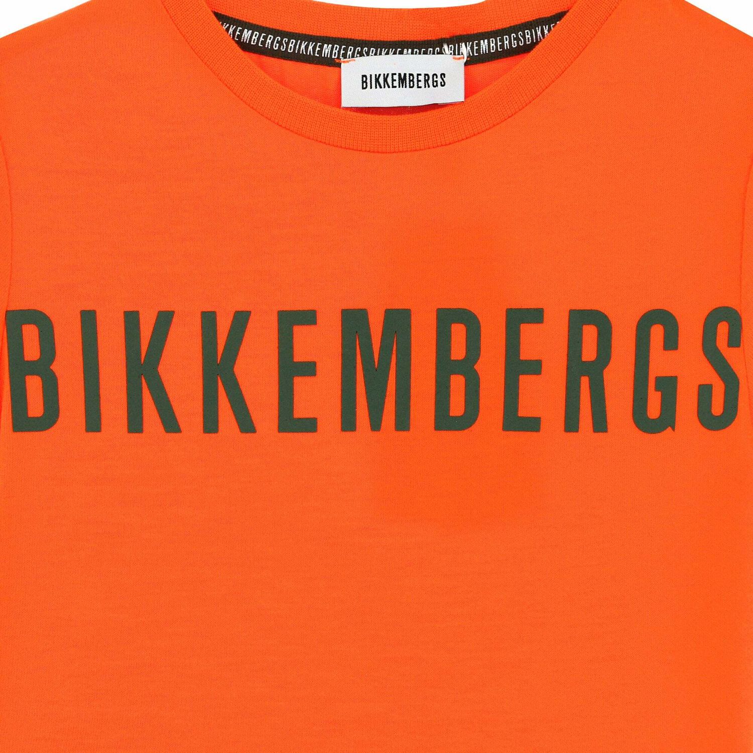 Boys Neon Orange Logo T-Shirt, 1, hi-res