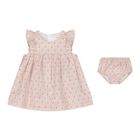 Baby Girls Beige Dress Set, 2, hi-res